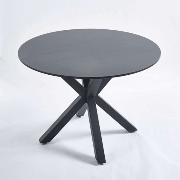 George Oliver Julie Round Metal Base Dining Table | Wayfair